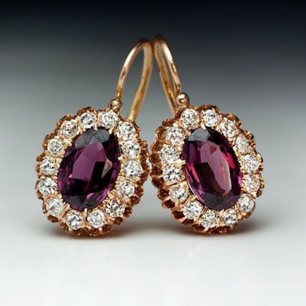 Vintage Style Gold - Toned Earrings