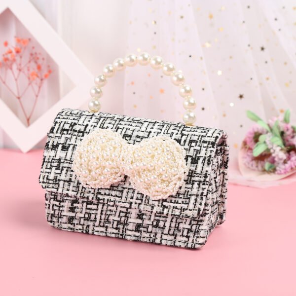 Pearl - Embellished Tweed Small Shoulder Bag - Image 5