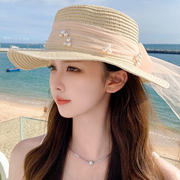 Fashion Summer Bow Ribbon Hat - Image 4