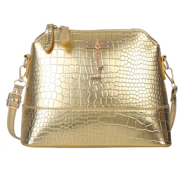 Stylish Crocodile - Patterned PU Shell - Shaped Bag - Image 6
