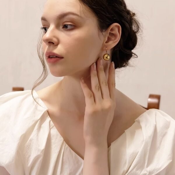 Ball - Shaped Drop Earrings - Image 3