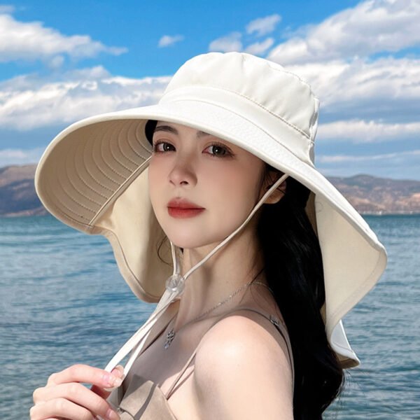 Summer UV Protection Shawl Hat - Image 2
