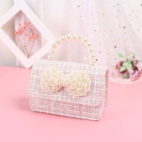 Pearl - Embellished Tweed Small Shoulder Bag - Image 3