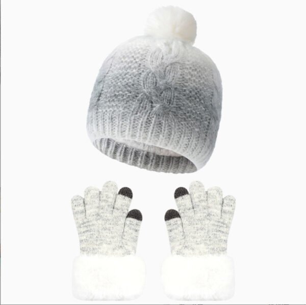 Kids' Polyester Winter Hat - Glove Set - Image 5