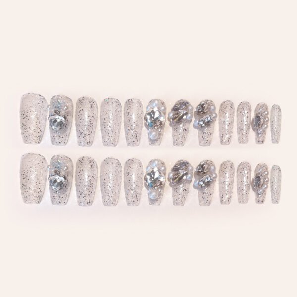 Stick-on Nails with Rhinestones - Image 5