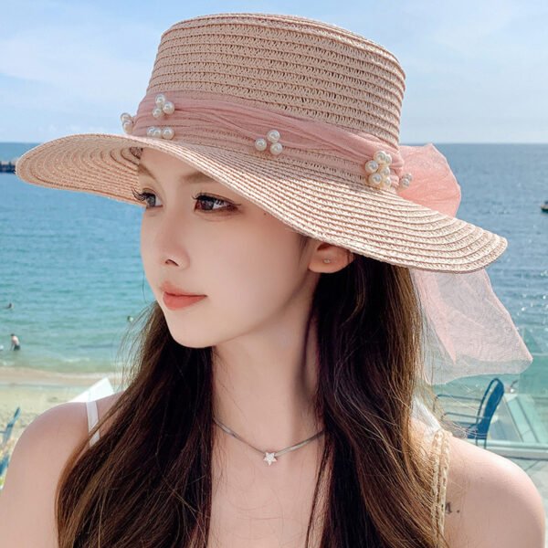 Fashion Summer Bow Ribbon Hat - Image 8