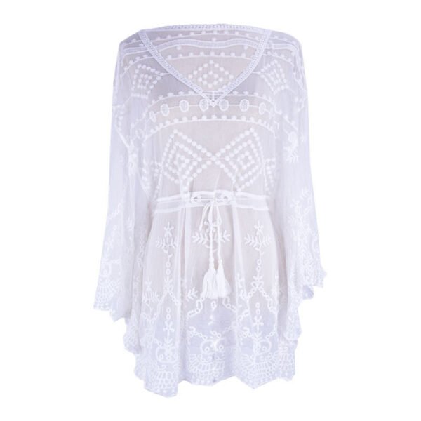 Lace Swimsuit With Blouse And Bikini - Image 3