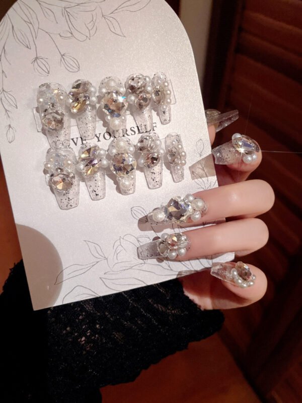 Stick-on Nails with Rhinestones - Image 7