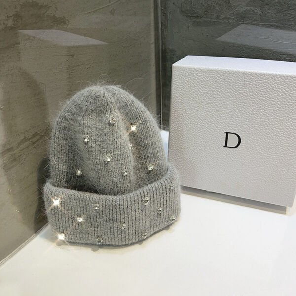 Handmade Rhinestone Winter Beanie - Image 9