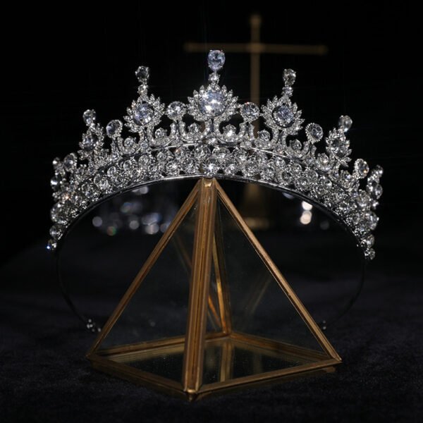 Zircon Crown Wedding Hair Accessory