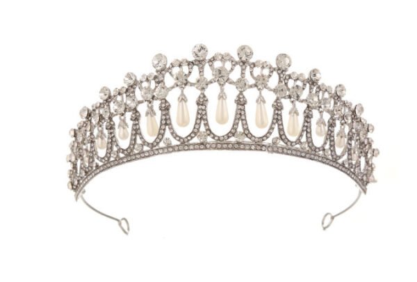 Crown with Inlaid Zircons and Pearls - Image 2