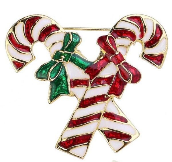 Christmas Candy Cane Brooch - Image 6