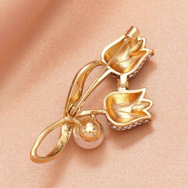 Elegant Tulip - Shaped Brooch - Image 5
