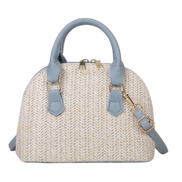 Straw Shell - Shaped Handbag - Image 5