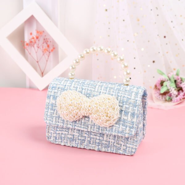 Pearl - Embellished Tweed Small Shoulder Bag - Image 6