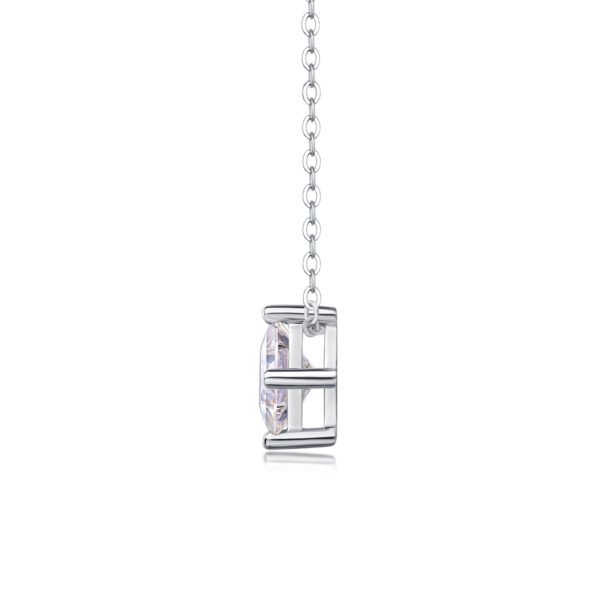 Princess - Cut Moissanite Pendant Necklace - Image 2