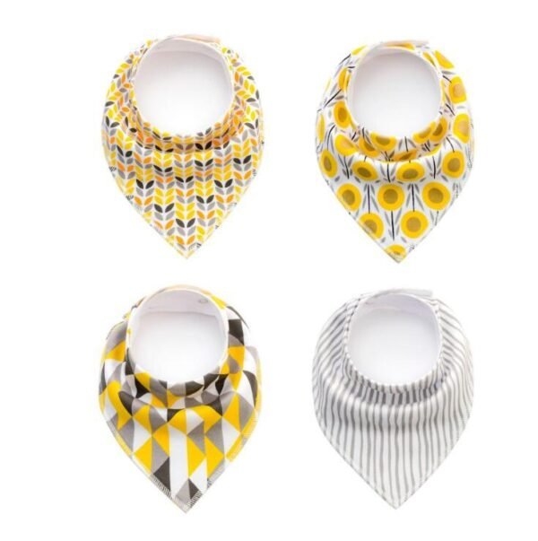 4 - Piece Cotton Bandana Baby Bibs - Image 7