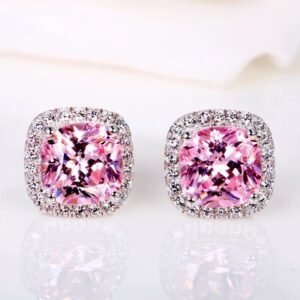 Geometric Zircon Earrings