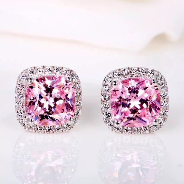 Geometric Zircon Earrings