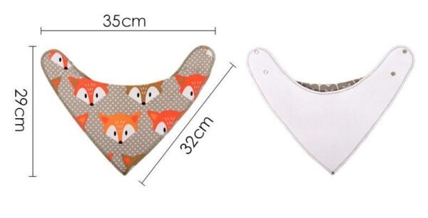 4 - Piece Cotton Bandana Baby Bibs - Image 2