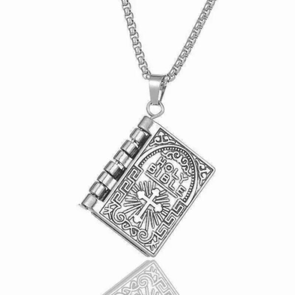 Flip - able Bible Book Necklace - Image 2