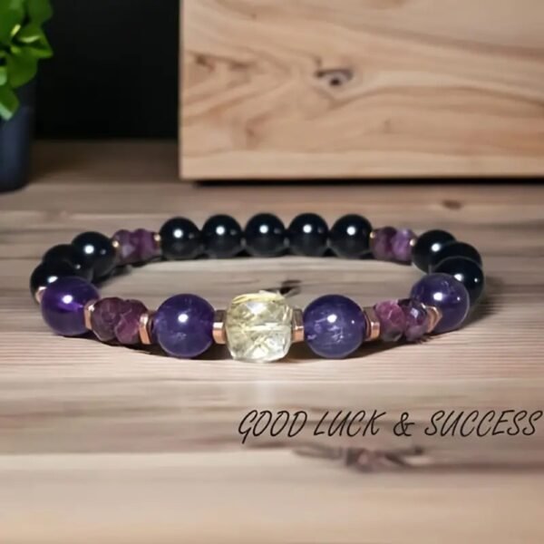Unisex Natural Stone Bracelet - Image 2