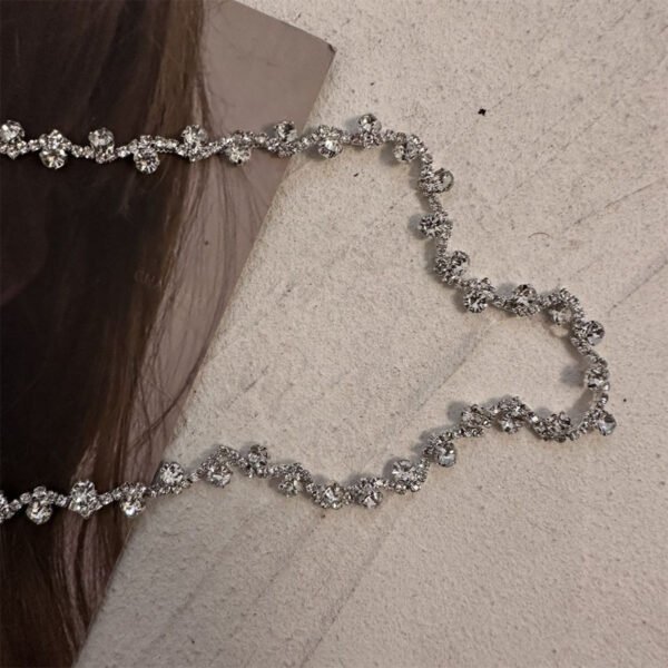 Light Luxury Diamond - Like Collar Necklace - Image 4