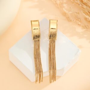 Gold - Plated Eco - Copper Tassel Earrings