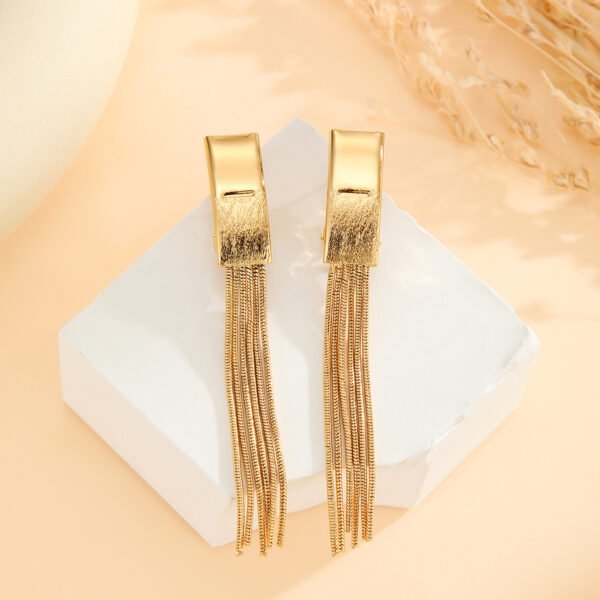 Gold - Plated Eco - Copper Tassel Earrings