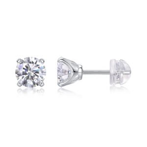 Sparkling Diamond - Like Stud Earrings