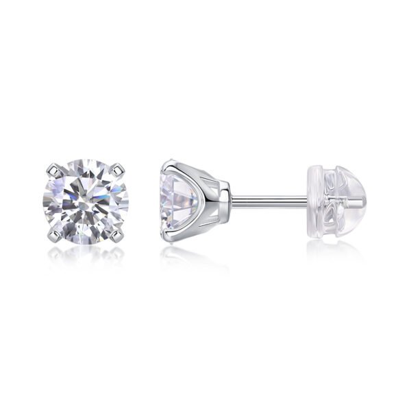 Sparkling Diamond - Like Stud Earrings