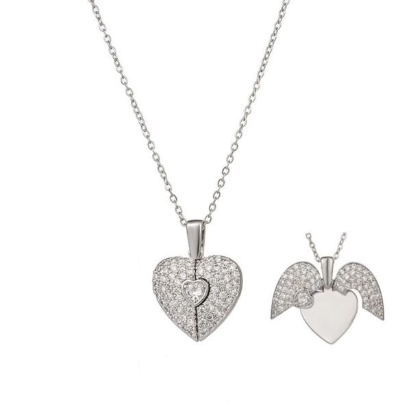 Titanium Steel Plated Love - Shaped Necklace